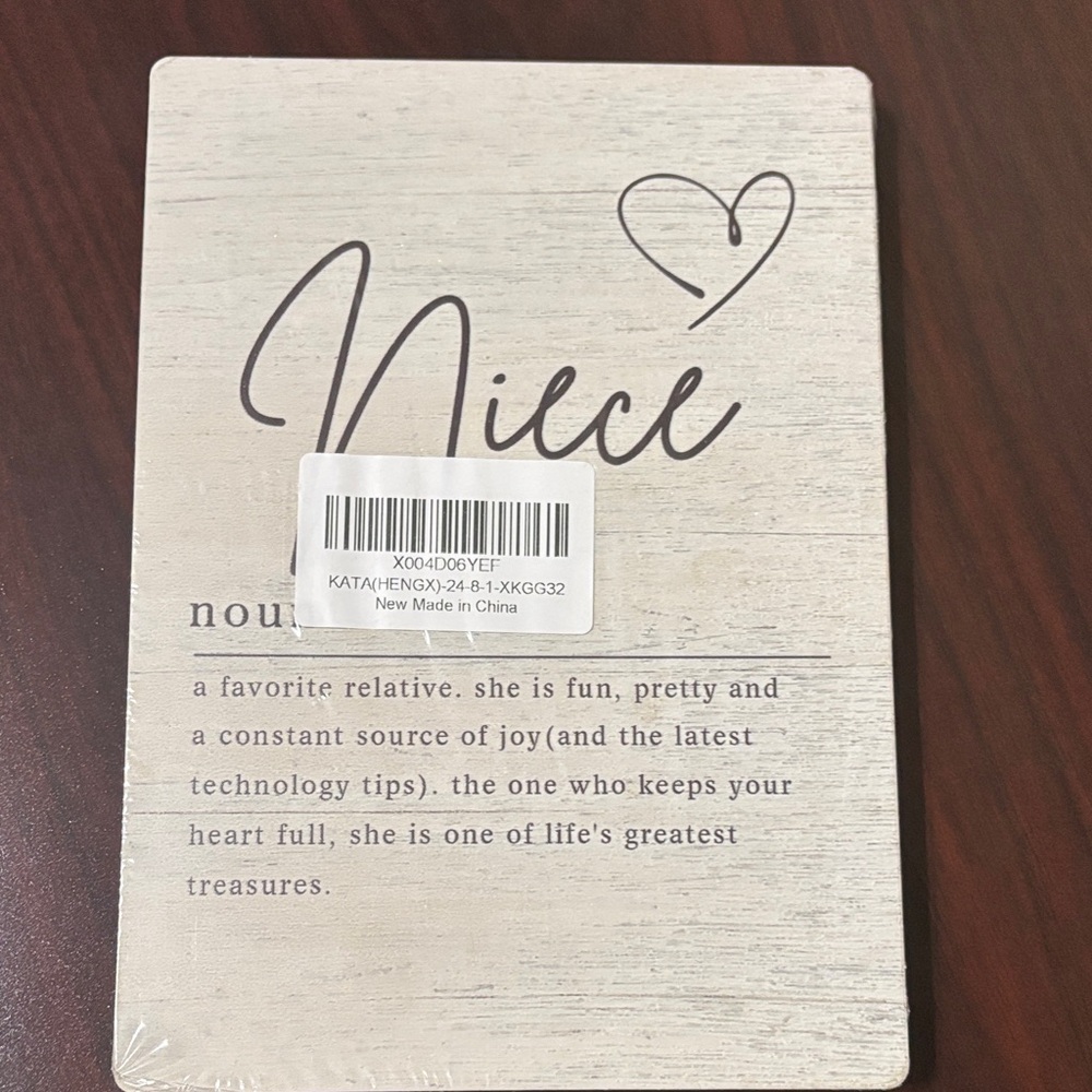 Niece gift free with any purchase